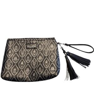 Loungefly Disney Villains large clutch bag with wrist strap and tassels